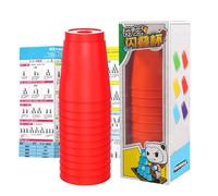 Ihdjasg Jeu de Tasses à Empiler pour Bébé,Jouet Éducatif À Emboîtement - Tasses Empilables Éducatives | pour Salle De Classe Voyage Adultes Bébé Famille Fête Développement des Compétences Motrices