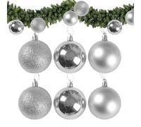 Ihdjasg Les Boules de Décoration pour Noël - Ensemble De Sphères De Fêtes De 8 Centimètres | Ornements De Noël Résistants Aux Chocs - pour la Maison, Le Lieu de Travail, Ainsi Que Les soirées