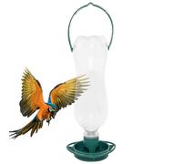 Ihdjasg Mangeoire pour oiseaux pour l'extérieur, bouteille de nourriture et gamelle - Station d'alimentation - Pour une utilisation dans le jardin, sur la terrasse, la pelouse, sur le balcon et pour