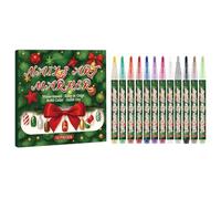 Ihdjasg Marqueurs De Vernis Pour Ongles | Liner De Peinture À Pointe Fine Imperméable Pour Thème De Noël | Kit De Marqueurs Vernis Gel | Pour Filles, Adultes, Débutants, Toile, Artisanat, Salon,