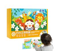 Ihdjasg Puzzle en Autocollants Mousse 3D | Jouets Éducatifs Ludiques 3D 12 Pièces - Arts Et Artisanat en Mousse pour | pour Projet Artistique De Noël École Maison Fête Loisir Activités Familiales