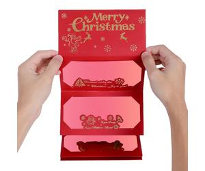 Ihdjasg Support pour argent de Noël et argent liquide - Organiseur fin avec six compartiments, porte-monnaie de Noël pour argent liquide | Pour amis, couples, famille, fille, fils, petite amie et