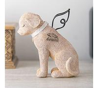 iHeartDogs Statue commémorative en Forme d'ange avec Chien dévoué