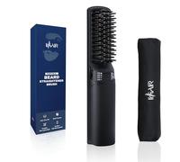 IHHAIR Mini brosse à lisser professionnelle pour homme, rechargeable 6400 mAh, peigne chauffant, pour barbes courtes et longues pour la maison et les voyages