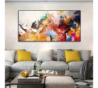 IHHGNB 1 affiche florale moderne sans cadre sur toile, aux tons chauds, pour décoration murale (30 x 60 cm (12 x 24 pouces) / sans cadre)