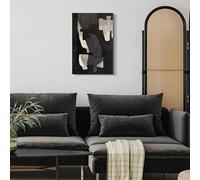 IHHGNB 1 toile imprimée, poster, art mural abstrait noir, peinture sur toile pour décoration murale de chambre, salon ou couloir (70 x 100 cm (28 x 39 po) / sans cadre)