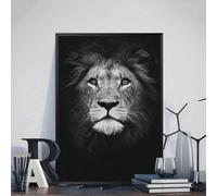 IHHGNB Affiches décoratives murales modernes, tableaux décoratifs Le Roi Lion, art mural animalier pour la décoration intérieure du salon ou du bureau (40 x 50 cm (16 x 20 pouces) / sans cadre)