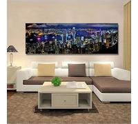 IHHGNB Affiches et impressions de paysages, tableaux muraux, scènes nocturnes de ville, impressions sur toile, décoration pour salon (20 x 60 cm (8 x 24 po) / sans cadre)