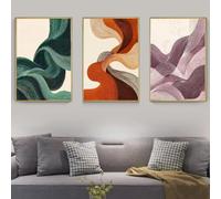IHHGNB Grande toile abstraite murale, décoration intérieure moderne, impression minimaliste sur toile, affiche d'art contemporain (40 x 60 cm (16 x 24 po) x 3 / sans cadre)