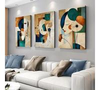 IHHGNB Lot de 3 impressions sur toile abstraites vintage, affiches d'art mural rétro pour la décoration de la chambre, du salon et de la maison (20 x 30 cm (8 x 12 pouces) x 3 / Sans cadre)