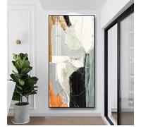IHHGNB Peinture à l'huile abstraite moderne imprimée sur toile, affiche nordique, images d'art mural pour décoration de chambre, décoration d'intérieur esthétique, 40x80cm (16x31in) sans cadre