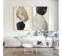 IHHGNB Peinture décorative élégante, moderne et minimaliste, style bloc de couleur, affiches et impressions sur toile (80 x 110 cm (31 x 43 po) x 2 / sans cadre)