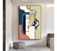 IHHGNB Tableau abstrait classique, style Picasso, impression sur toile HD, affiche décorative pour salon ou chambre (40 x 50 cm/sans cadre)