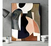 IHHGNB Tableau abstrait géométrique moderne sur toile, affiche aux couleurs vibrantes, idéal pour la décoration du salon, de la chambre ou du bureau (40 x 60 cm (16 x 24 pouces) / Sans cadre)