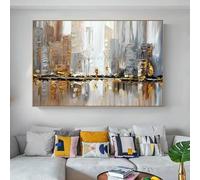 IHHGNB Tableau abstrait moderne à l'esthétique épurée, affiche et impression sur toile texturée, décoration pour chambre et salon (50 x 70 cm (20 x 28 pouces) / sans cadre)