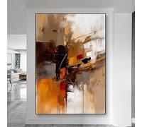 IHHGNB Tableau abstrait moderne à texture texturée sur toile, idéal pour la décoration murale de votre chambre ou salon (50 x 75 cm/sans cadre)