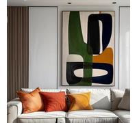 IHHGNB Tableau abstrait moderne, grand format, art mural contemporain, impression sur toile à texture géométrique minimaliste, décoration murale pour la maison (70 x 90 cm (26 x 35 po) / sans cadre)