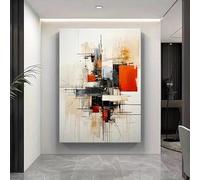 IHHGNB Tableau abstrait moderne sur toile, affiche décorative pour salon, chambre, salle de bain, cuisine (50 x 75 cm/sans cadre)