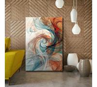 IHHGNB Tableau abstrait moderne sur toile, imprimé coloré, idéal pour la décoration du salon et de la chambre (50 x 70 cm/sans cadre)