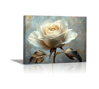 IHHGNB Tableau abstrait sur toile, imprimé floral vintage, affiche pour décoration murale de salle de bain, œuvre d'art moderne (50 x 70 cm (20 x 28 pouces) / sans cadre)