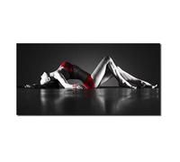 IHHGNB Tableau moderne représentant une femme mannequin, affiche et impression sur toile, décoration murale pour salon (20 x 40 cm (8 x 16 po) / sans cadre)