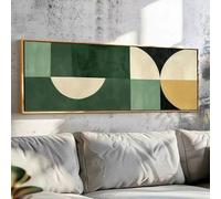 IHHGNB Tableau mural vintage sans cadre, impression sur toile géométrique moderne, grand format, style milieu du siècle, pour la décoration intérieure (30 x 90 cm/sans cadre)