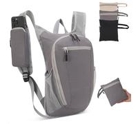 IHIGOGOFA Sac à Dos Pliable Ultraléger 15L, Sac à Dos de Randonnée Pliable Léger Imperméable, Sac à Voyage pour le Sport en Plein air Marche Randonnée Camping et Vélo Femme Homme