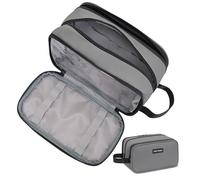 IHIGOGOFA Trousse de Toilette de Voyage pour Homme, Imperméable Sac de Toilette, Accessoires de Voyage Sac de Rasage avec Poignée