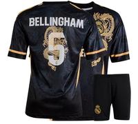 IHIMI JudeB R.Madrid #5 Dragon Rétro Édition limitée, maillot pour enfants et shorts, maillot de sport, maillot de football, maillot d'entraînement pour enfant, avec court, fans de football (4-13