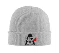 IHIUHGCN Mass Effect N7 Alliance Chapeau tricoté Tuque Automne Hiver Casquettes Chaudes Nouveaux Jeux vidéo Bonnets Hommes Femmes