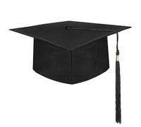 IHLOOTD Chapeau de Diplomé Unisexe,Chapeaus d'étudiant Bachelor pour Adultes,Chapeau de Diplôme Réglable, Toque Diplome avec Pendentif Noir, pour les Fêtes de Remise des Diplômes