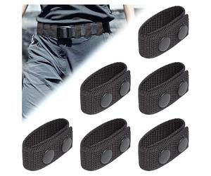 IHLOOTD Supports Ceinture Tactique Support Ceinturon Police Passants de Ceinture de Agents Sécurité pour Policier, Militaire, Alpinisme Équipement Accessoires Ceinturon (6 Pièces)