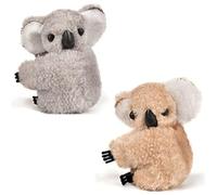 IhLux Koala Pinces à Cheveux en Peluche，Clip Latéral Koala Pince, Lot de 2 Pinces à Cheveux en Peluche de Dessin animé, Petite Fille Épingle à Cheveux Remplissage Peluche