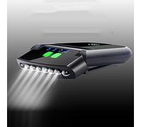 iHMeiju Lampe torche LED étanche à clipser rechargeable par USB, ultra lumineuse mains libres à clipser pour le camping, la chasse, la pêche, la course en plein air.