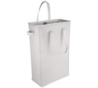 IHOMAGIC 45L Paniers à Linge avec Poignées, Pliable Panier à Linge Mince Sac à Linge en Tissue Oxford Rectangulaire Corbeilles à Linge Sac de Rangement pour Salle de Bain 39x19x60CM (Beige)