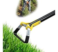 Ihomepark Hula Binette - Binette de Jardin pour désherbage, Jardinage, Long Manche Robuste - Binette étrier réglable avec Boucle de désherbage 76,2 à 150,5 cm, Noir (1,5 m)