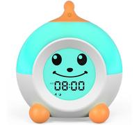 iHoo Ready to Wake Wecker für Kinder, Schlaf Training Kinder Wecker mit Emoji & Licht, Kleinkinder Nacht Licht Uhr für Kinderzimmer
