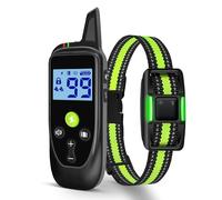 IHPUKIDI Collier de Dressage pour Chien avec Télécommande - 3 Modes (Bip, Vibration, Choc), Portée 1000m, Étanche IP67, Lampe LED, Rechargeable, Convient Petits Moyens Grands Chiens