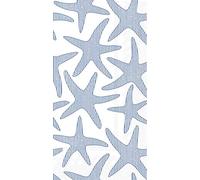 IHR Ideal Home Range Kate Nelligan Lot de 16 serviettes de table jetables en papier triple épaisseur, 21,6 x 11,4 cm, motif étoile de mer seersucker