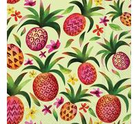 IHR Ideal Home Range Lot de 20 serviettes de cocktail jetables en papier 3 plis, 12,7 x 12,7 cm, paradis d'ananas