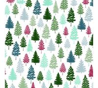 IHR Ideal Home Range Lot de 20 serviettes de fête jetables en papier triple épaisseur, 16,5 x 16,5 cm, forêt nordique (bleu/vert)