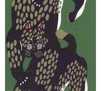 IHR Ideal Home Range Marimekko Lot de 20 serviettes de fête jetables en papier 3 plis, 16,5 x 16,5 cm, vert