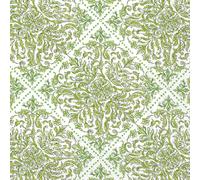 IHR Ideal Home Range Rosanne Beck Lot de 20 serviettes de fête jetables en papier 3 plis, 12,7 x 12,7 cm, motif topiaire vert
