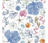 IHR Ideal Home Range Rosanne Beck Lot de 20 serviettes de fête jetables en papier 3 plis, 12,7 x 12,7 cm, bleu côtier