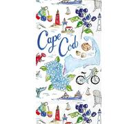 IHR Ideal Home Range Rosanne Beck State Collection Lot de 16 serviettes de table jetables en papier 3 plis, 21,6 x 11,4 cm, Cape Cod