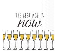 IHR L746409 The Best Age Gold Lot de 20 serviettes en papier