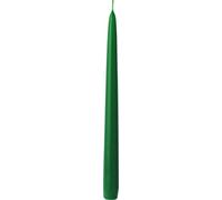 IHR Lot de 2 bougies coniques, 24 cm, vert foncé, non parfumée