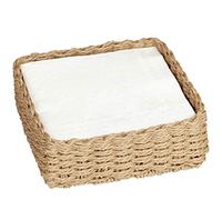 IHR Porte-serviettes en papier style rotin beige - Peut contenir 40 serviettes de table