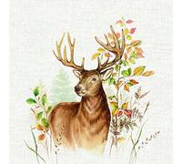 IHR Serviette Cerf 33x33cm 20 pièces Serviette en papier Serviette de table Serviettage