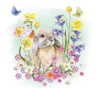 IHR Serviette Petit Lapin 33x33cm Serviettage Motif Serviette